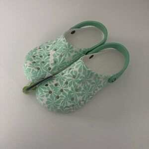 Crocs Baya Mens 11 Green Floral